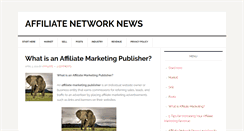 Desktop Screenshot of affiliatenetworknews.com